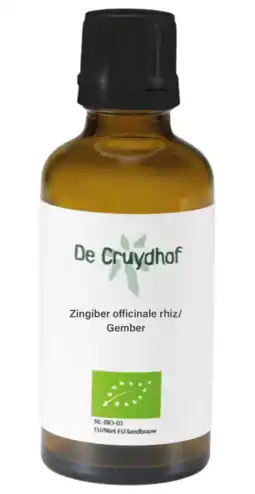 De Online Drogist Cruydhof Zingiber Officinale Rhiz/Gember Druppels aanbieding