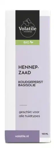 De Online Drogist Volatile Hennepzaad Koudgeperst Basisolie Bio aanbieding