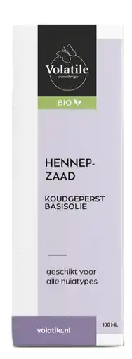 De Online Drogist Volatile Hennepzaad Koudgeperst Basisolie Bio aanbieding