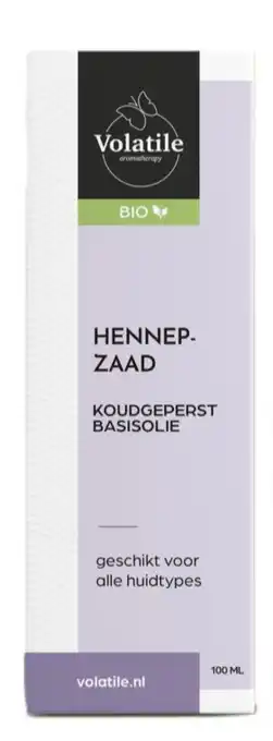 De Online Drogist Volatile Hennepzaad Koudgeperst Basisolie Bio aanbieding