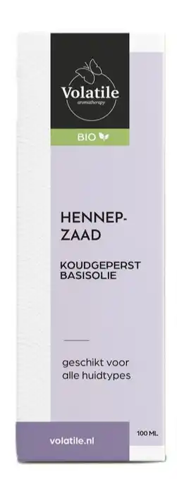 De Online Drogist Volatile Hennepzaad Koudgeperst Basisolie Bio aanbieding