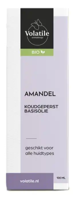 De Online Drogist Volatile Amandel Koudgeperst Basisolie Bio aanbieding
