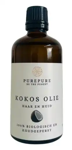 De Online Drogist PurePure Kokos Olie Haar en Huid aanbieding