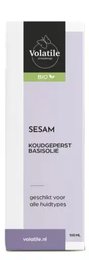 De Online Drogist Volatile Sesam Koudgeperst Basisolie Bio aanbieding