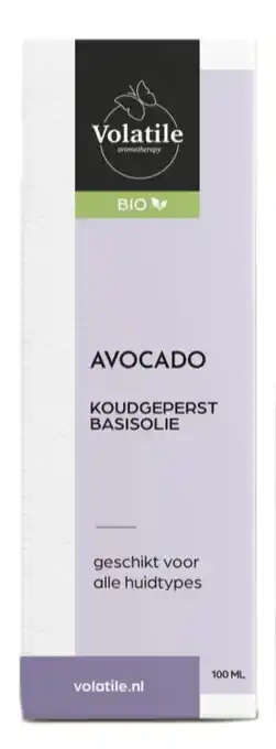 De Online Drogist Volatile Avocado Koudgeperst Basisolie Bio aanbieding