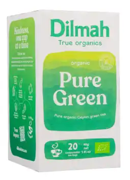 De Online Drogist Dilmah Organic Pure Green aanbieding