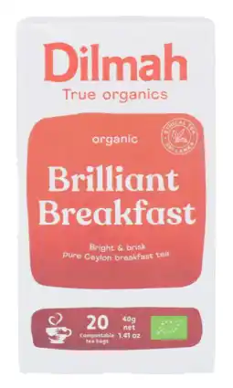 De Online Drogist Dilmah Brilliant Breakfast Ceylon Tea aanbieding