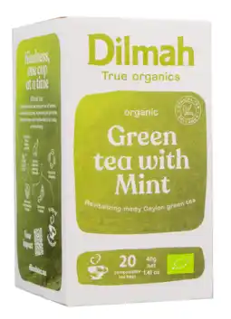 De Online Drogist Dilmah Organic Green Tea Mint aanbieding