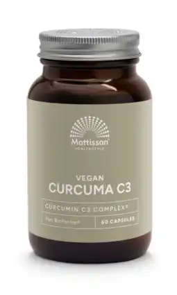 De Online Drogist Mattisson HealthStyle Curcuma C3 Vegan Capsules aanbieding
