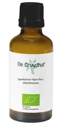 De Online Drogist Cruydhof Sambucus Nigra Flor/Vlierbloesem Druppels aanbieding