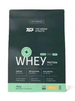 De Online Drogist The Green Athlete Whey Protein Isolate Vanilla Poeder aanbieding