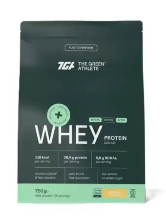 De Online Drogist The Green Athlete Whey Protein Isolate Vanilla Poeder aanbieding