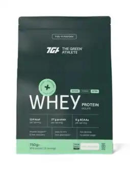 De Online Drogist The Green Athlete Whey Protein Isolate Unflavoured Poeder aanbieding