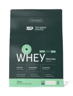 De Online Drogist The Green Athlete Whey Protein Isolate Unflavoured Poeder aanbieding