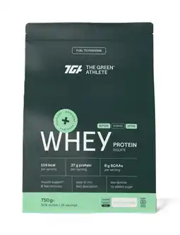 De Online Drogist The Green Athlete Whey Protein Isolate Unflavoured Poeder aanbieding