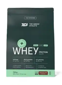 De Online Drogist The Green Athlete Whey Protein Isolate Chocolate Poeder aanbieding