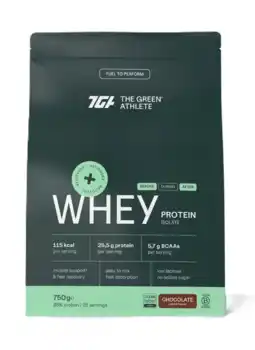 De Online Drogist The Green Athlete Whey Protein Isolate Chocolate Poeder aanbieding