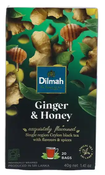 De Online Drogist Dilmah Ginger & Honey Ceylon Tea aanbieding