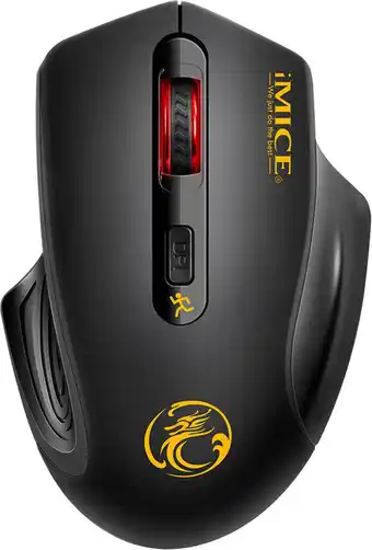 Bol.com Draadloze muis - 4 knoppen - 800/1200/1600 instelbare DPI - 10M - Zwart aanbieding
