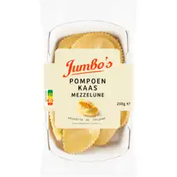 Jumbo Jumbo's Pompoen Kaas Mezzelune 250 g aanbieding