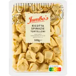 Jumbo Jumbo's Ricotta Spinazie Tortelloni 500 g aanbieding