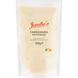 Jumbo Jumbo's Pastasaus Carbonara 250 g aanbieding