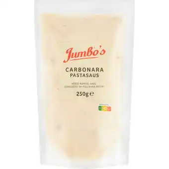 Jumbo Jumbo's Pastasaus Carbonara 250 g aanbieding