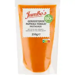 Jumbo Jumbo's Geroosterde Paprika-Tomaat Pastasaus 250 g aanbieding
