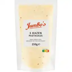 Jumbo Jumbo's Pastasaus 5 Kazen 250 g aanbieding