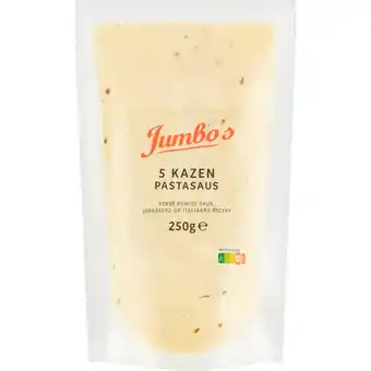 Jumbo Jumbo's Pastasaus 5 Kazen 250 g aanbieding