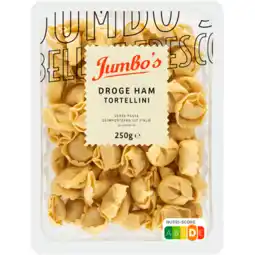 Jumbo Jumbo's Droge Ham Tortellini 250 g aanbieding