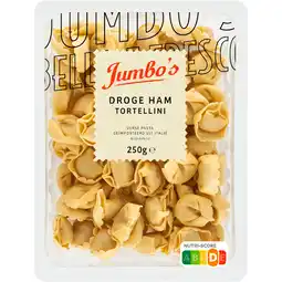Jumbo Jumbo's Droge Ham Tortellini 250 g aanbieding