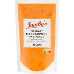 Jumbo Jumbo's Tomaat Mascarpone Pastasaus 250 g aanbieding