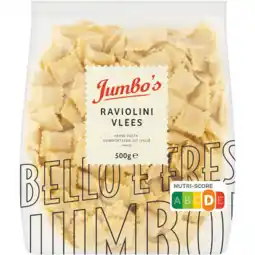 Jumbo Jumbo's Raviolini Vlees 500 g aanbieding