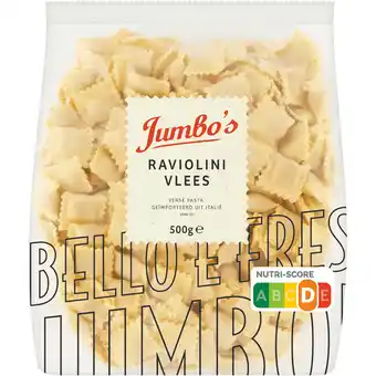 Jumbo Jumbo's Raviolini Vlees 500 g aanbieding