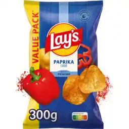Jumbo Lay's Paprika Chips 300 gr aanbieding