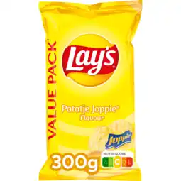 Jumbo Lay's Patatje Joppie Chips 300 gr aanbieding