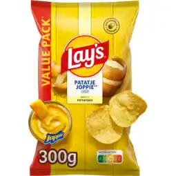 Jumbo Lay's Patatje Joppie Chips 300 gr aanbieding