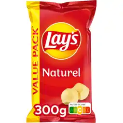 Jumbo Lay's Naturel Chips 300 gr aanbieding
