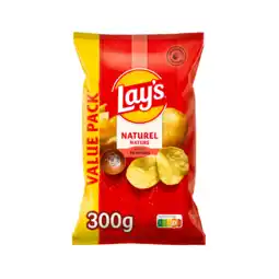 Jumbo Lay's Naturel Chips 300 gr aanbieding