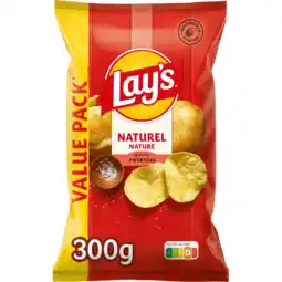 Jumbo Lay's Naturel Chips 300 gr aanbieding