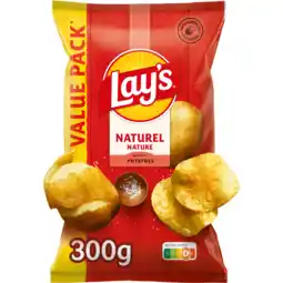 Jumbo Lay's Naturel Chips 300 gr aanbieding