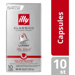 Jumbo Illy Lungo Classico Koffiecups 10 stuks aanbieding