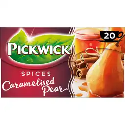 Jumbo Pickwick Spices Caramelised Pear Zwarte Thee 20 Stuks aanbieding