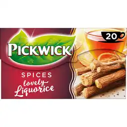 Jumbo Pickwick Spices Zoethout Zwarte Thee 20 Stuks aanbieding