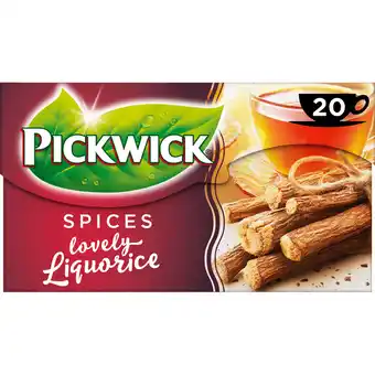Jumbo Pickwick Spices Zoethout Zwarte Thee 20 Stuks aanbieding