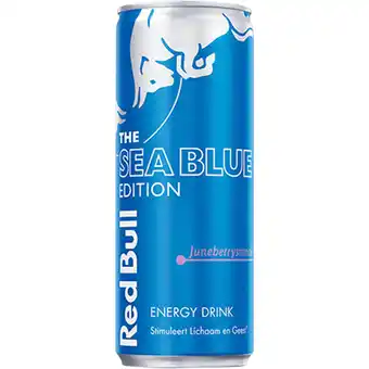 Jumbo Red Bull Energy Drink Juneberrysmaak The Sea Blue Edition 250 ml aanbieding