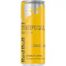 Jumbo Red Bull Energy Drink Tropisch Fruit The Tropical Edition 250 ml aanbieding