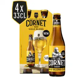 Jumbo Cornet Oaked Gold Blond 5,8% 4x330ML aanbieding
