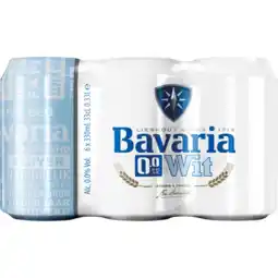 Jumbo Bavaria - Wit Bier - 0.0% Alcoholvrij - Blik - 6 x 330ML aanbieding